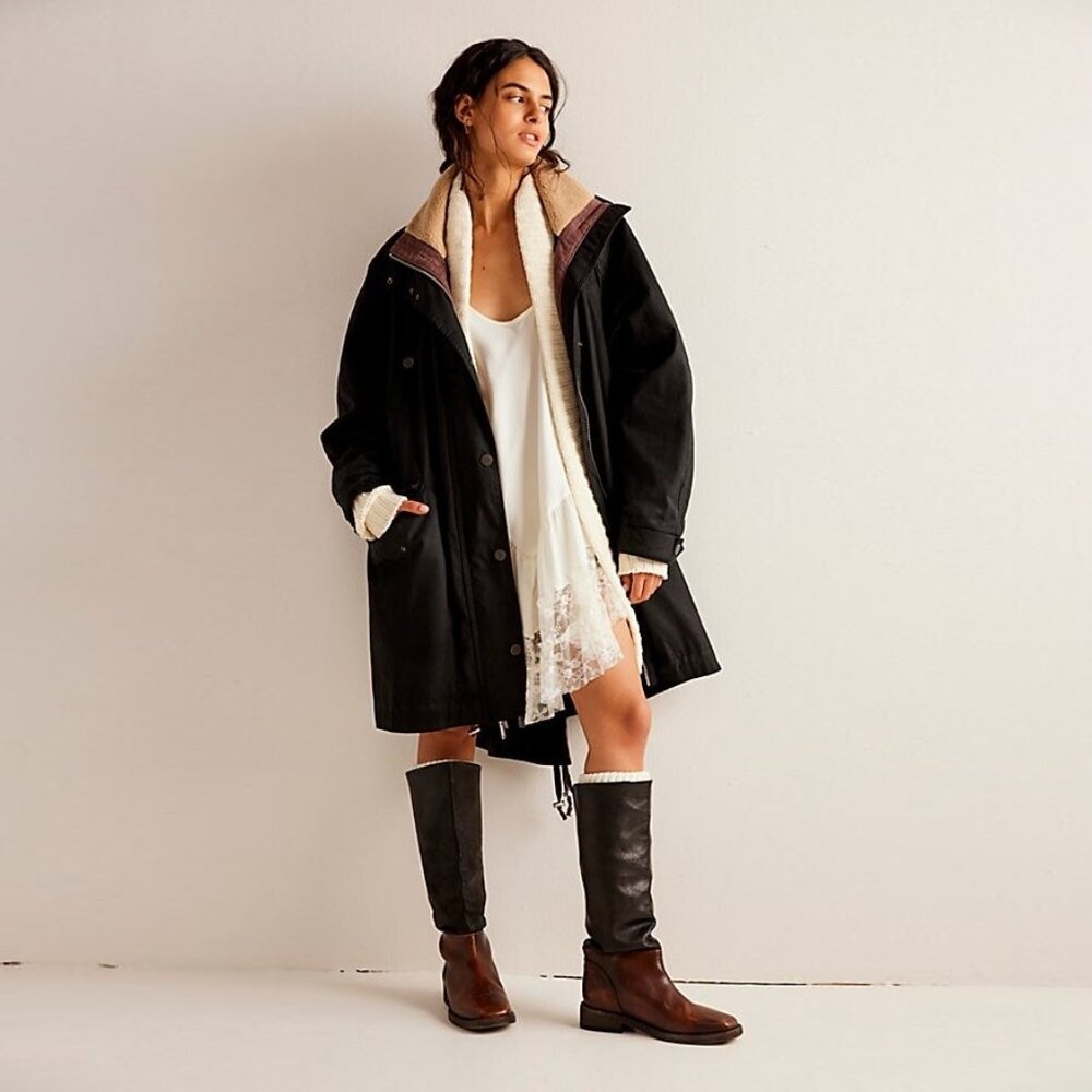 ✨HP✨Free People Juki Waxed Parka NWT - Picture 4 of 12